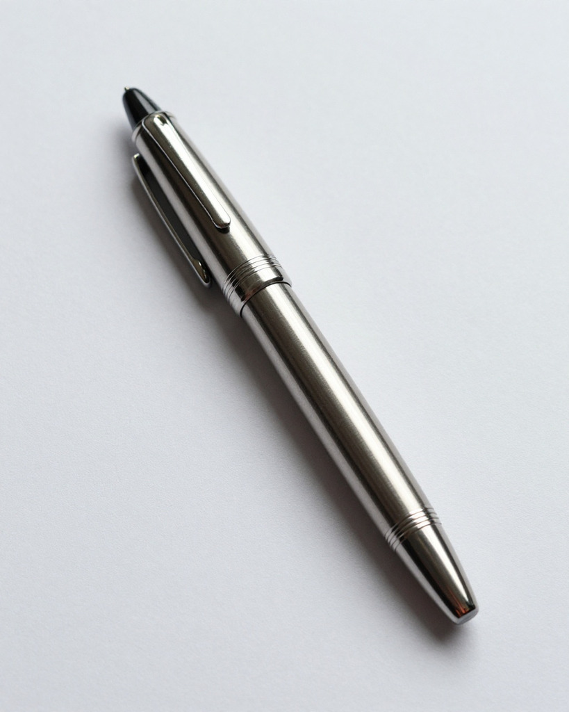 [DEMO] Milan Silver Fountain Pen — view 2