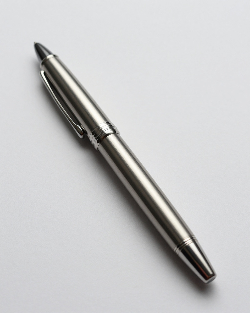 [DEMO] Milan Silver Fountain Pen — view 3
