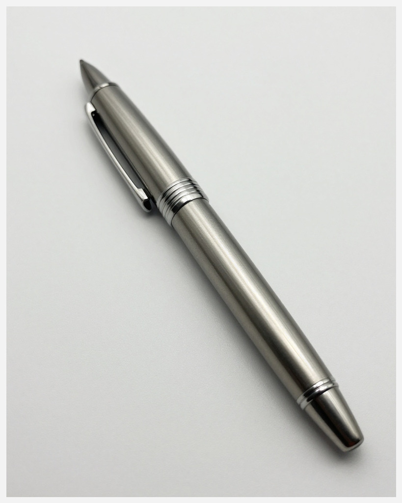 [DEMO] Milan Silver Fountain Pen — Metal
