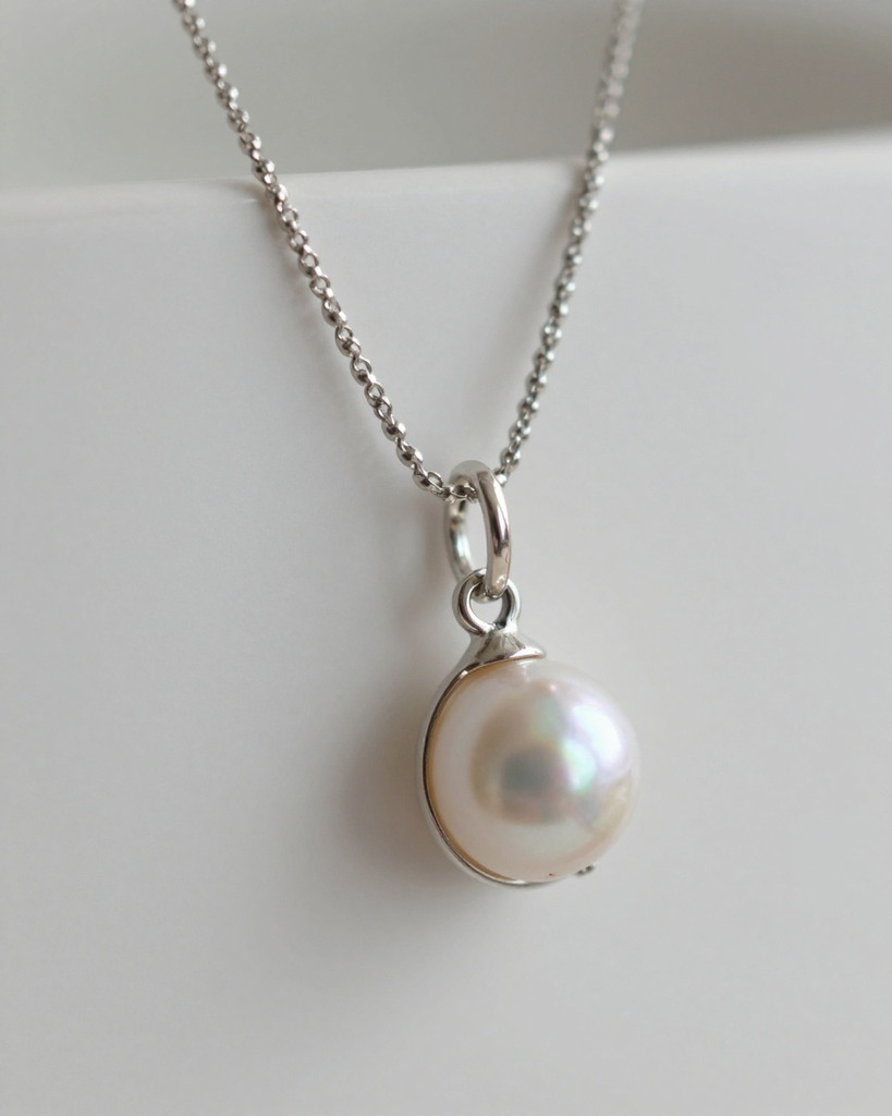 [DEMO] Antwerp Silver Pearl Drop Earrings — view 2