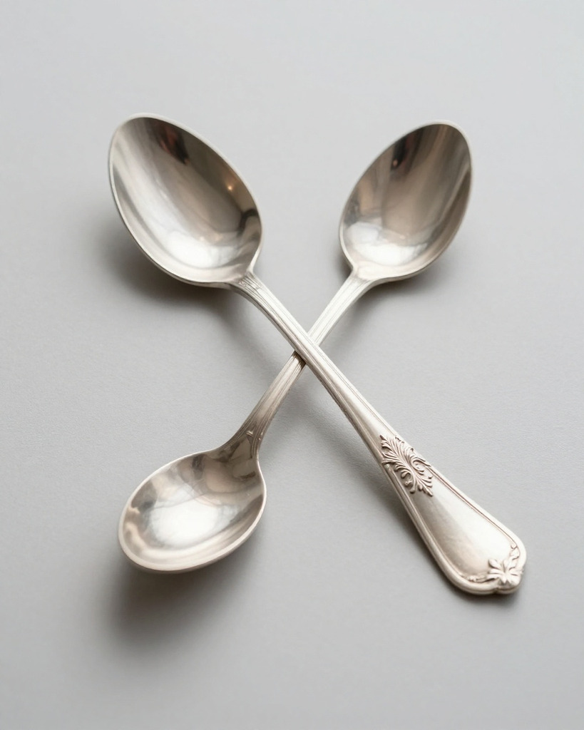 [DEMO] Milan Silver Serving Spoon — view 2