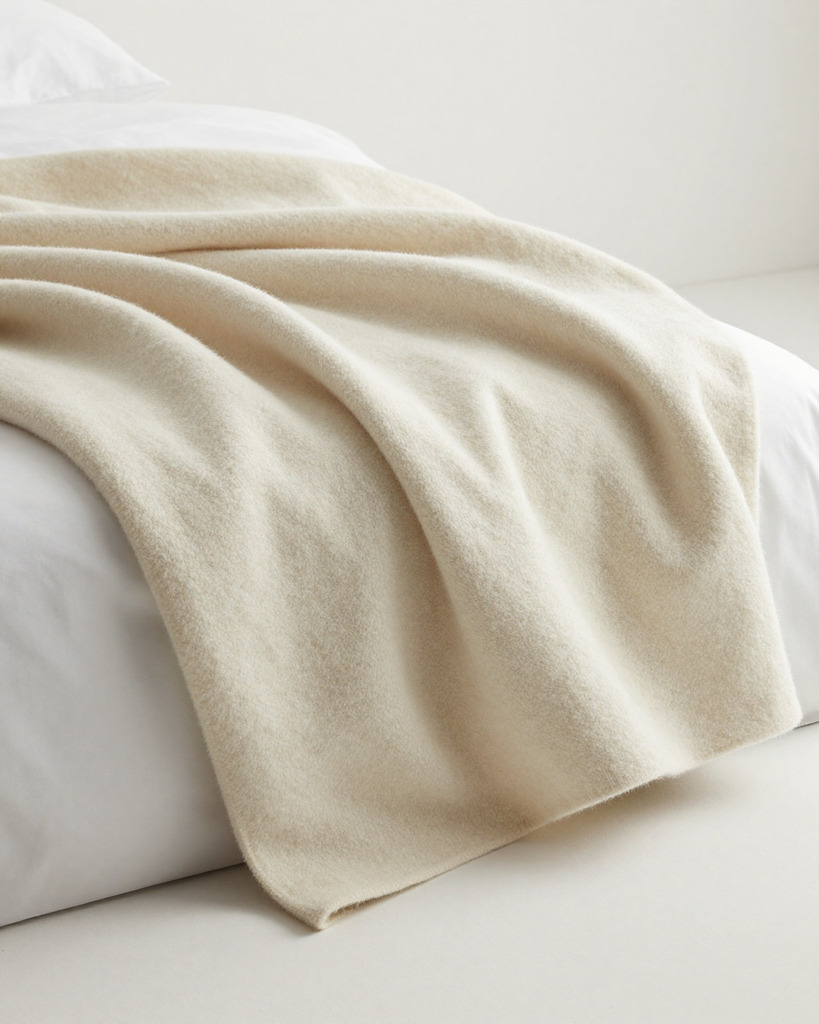 [DEMO] Biella Wool Blanket, Undyed — view 2
