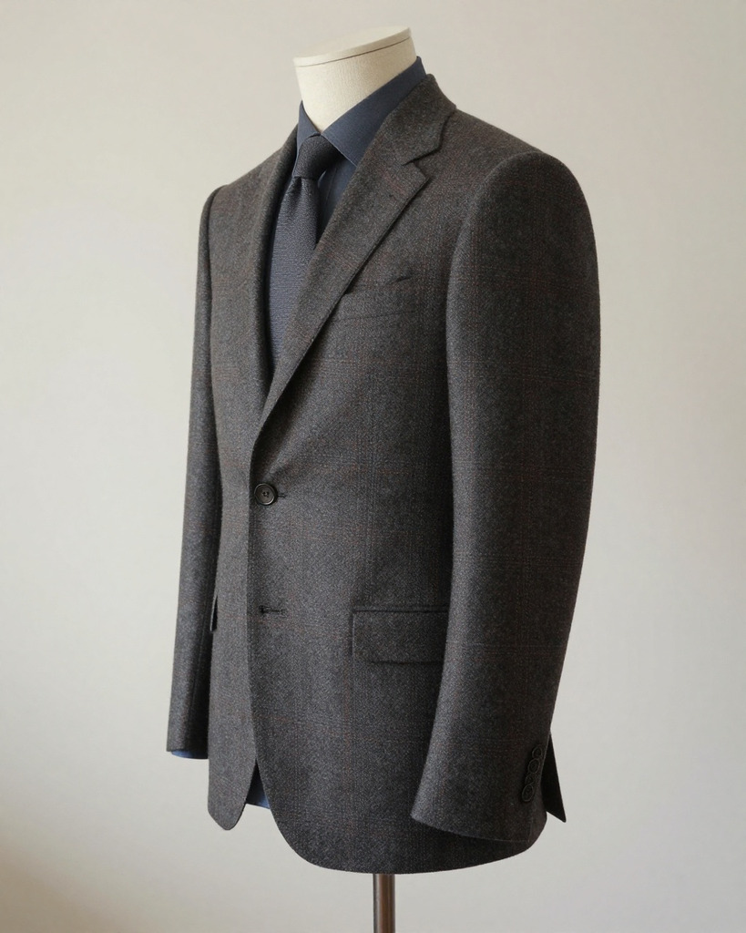 [DEMO] Biella Wool Flannel Suit Jacket — view 2