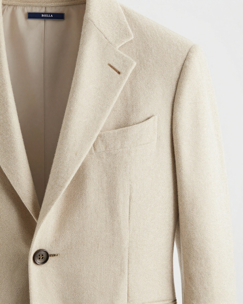 [DEMO] Biella Wool Flannel Suit Jacket — view 3