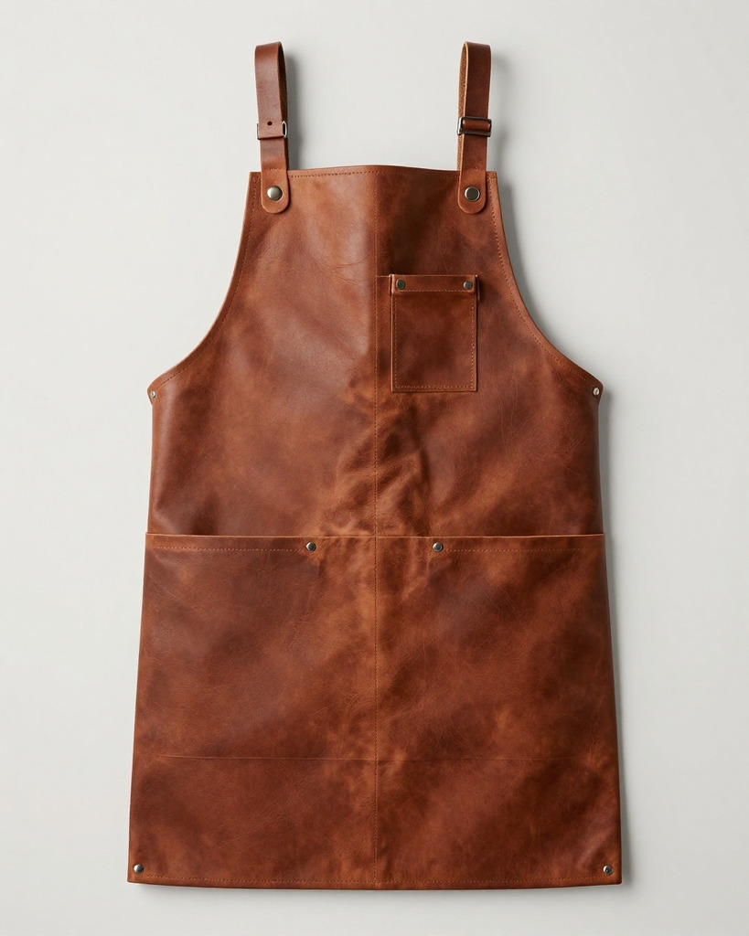 [DEMO] Bilbao Leather Work Apron — view 3