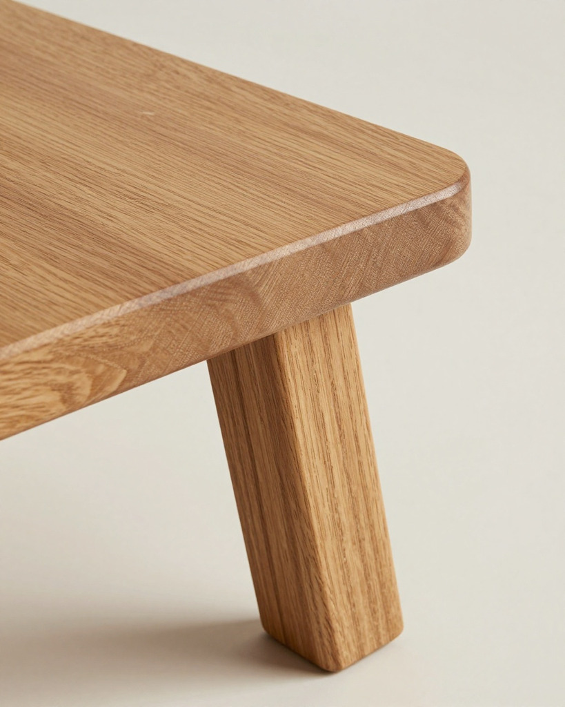 [DEMO] Bilbao Oak Stool, Tripod — view 3