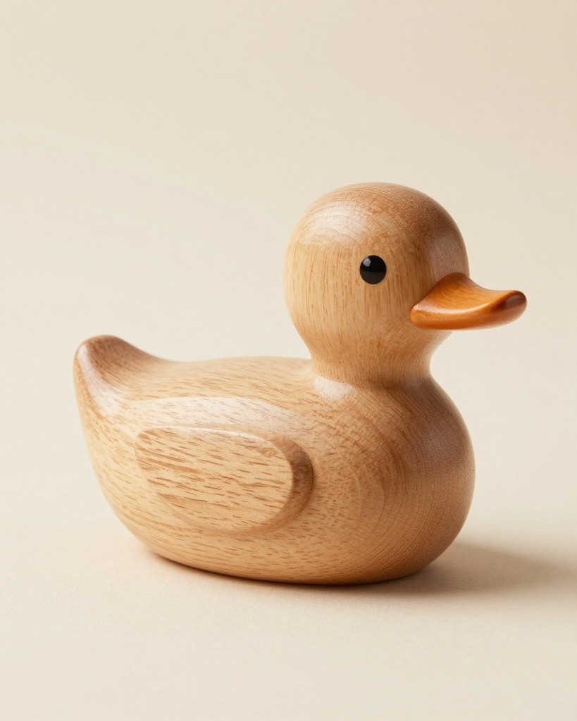 [DEMO] Bilbao Wooden Pull Duck — view 3