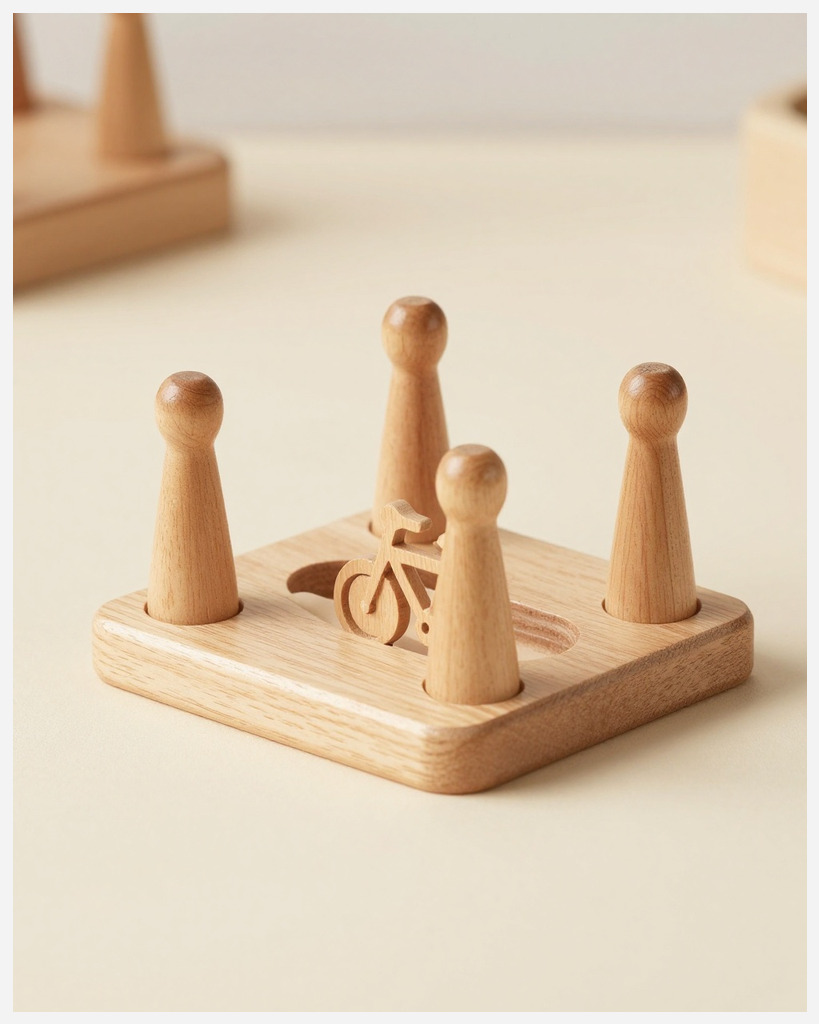 [DEMO] Bilbao Wooden Skittle Set — Wood