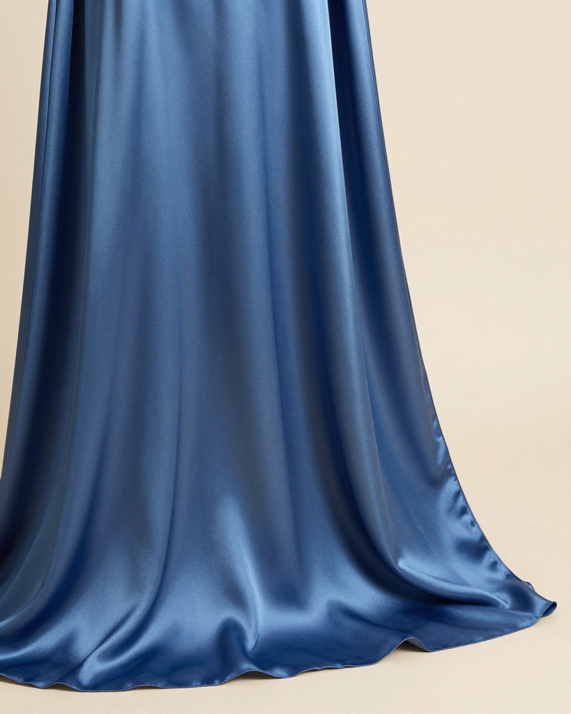 [DEMO] Blue Silk Day Dress — view 3