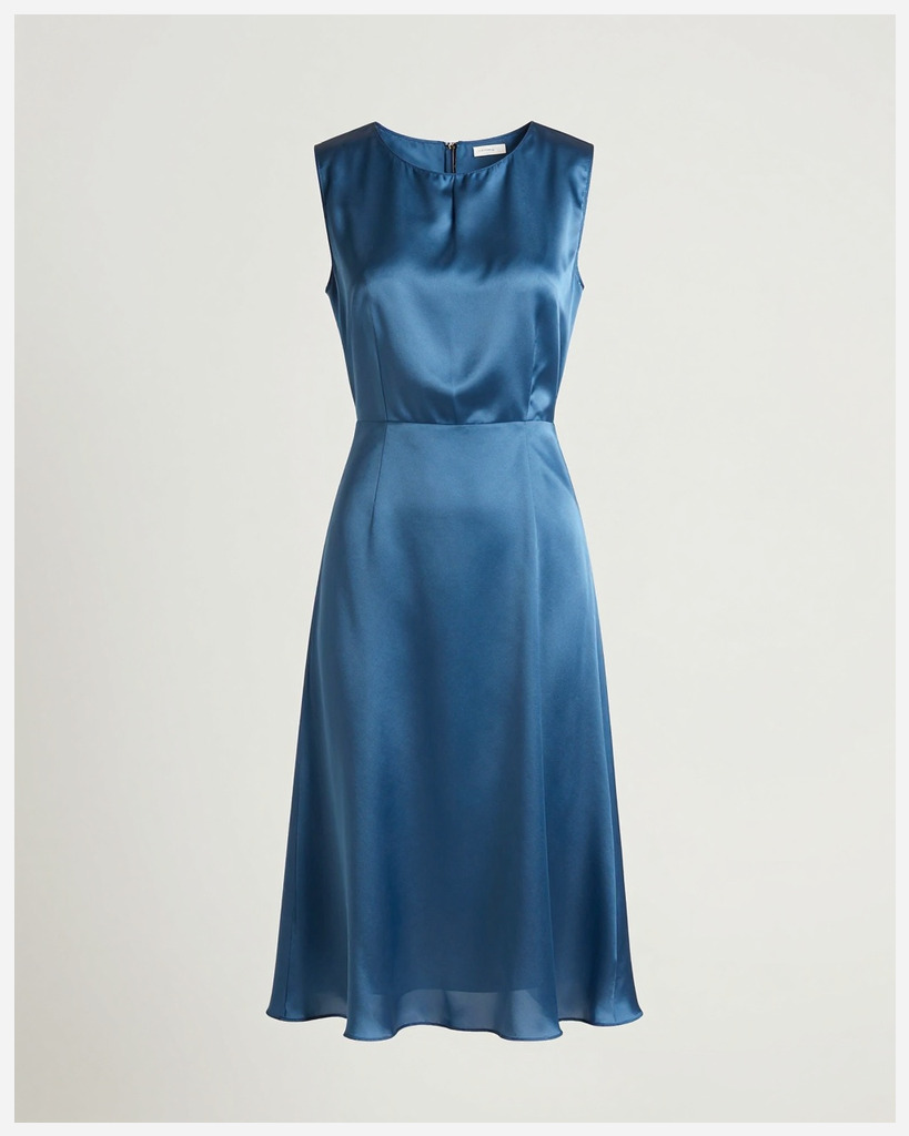 [DEMO] Blue Silk Day Dress — Silk