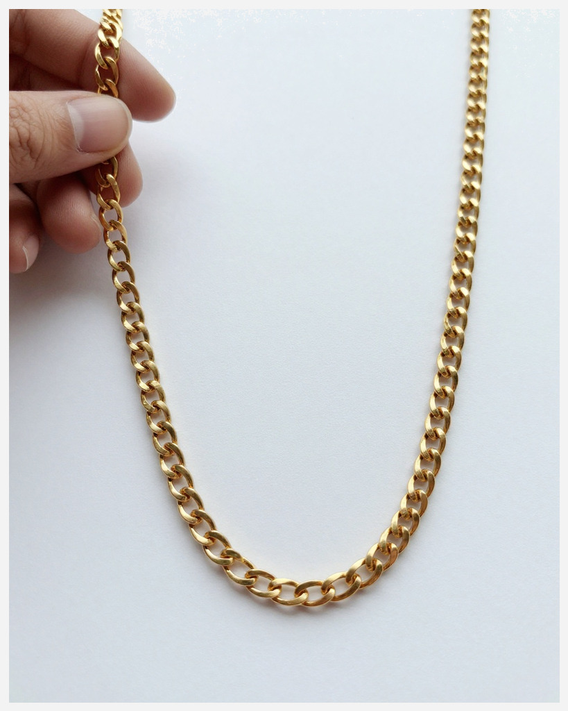 [DEMO] Bologna Gold Chain, Hand-Drawn — Metal