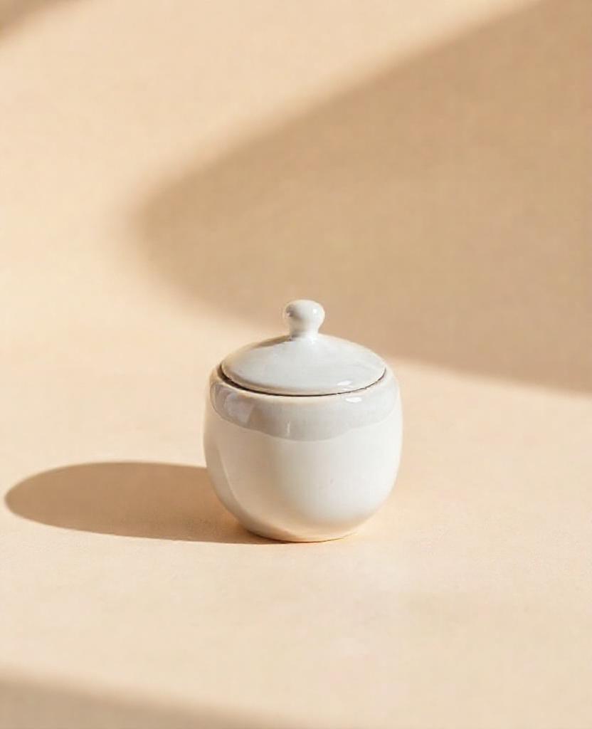 [DEMO] Rijeka Glazed Keepsake Jar — Ceramic & porcelain