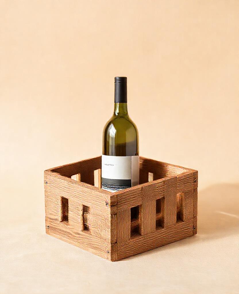 [DEMO] Slavonski Oak Wine Cradle — Wood
