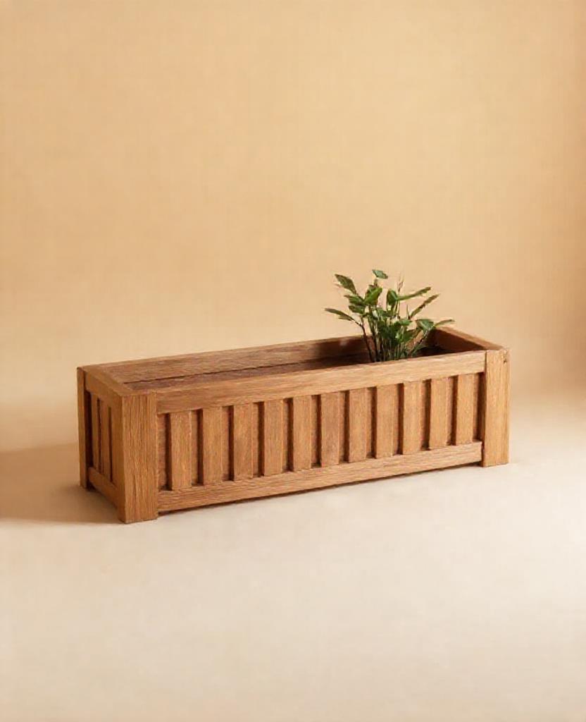[DEMO] Copenhagen Oak Planter Trough — Wood