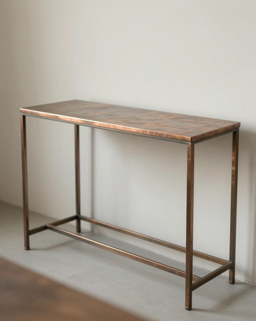 [DEMO] Florence Copper Console Table — view 3