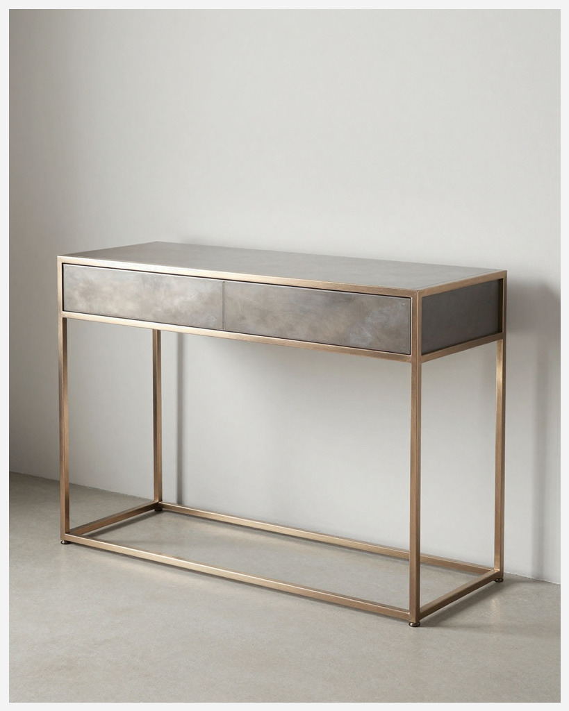 [DEMO] Florence Copper Console Table — Metal