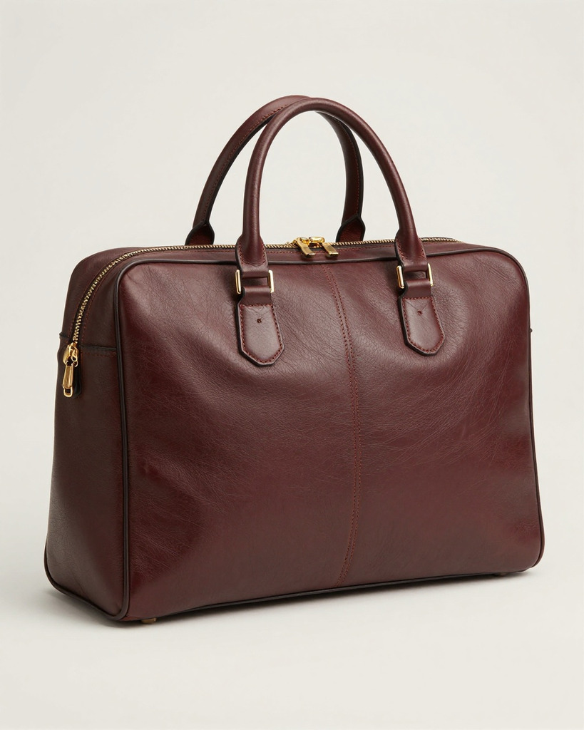 [DEMO] Florence Leather Briefcase — view 2