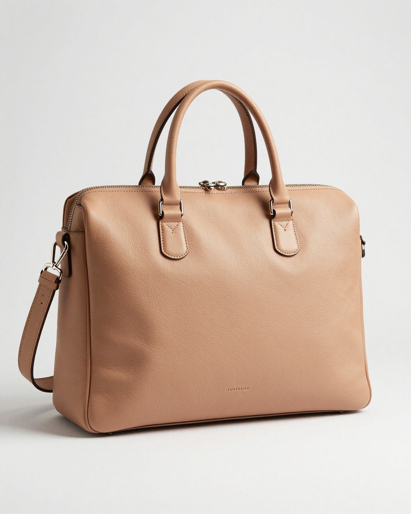 [DEMO] Florence Leather Briefcase — view 3
