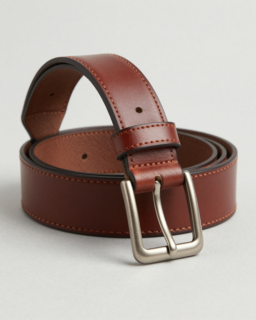 [DEMO] Marche Calfskin Belt, Hand-Stitched — view 2
