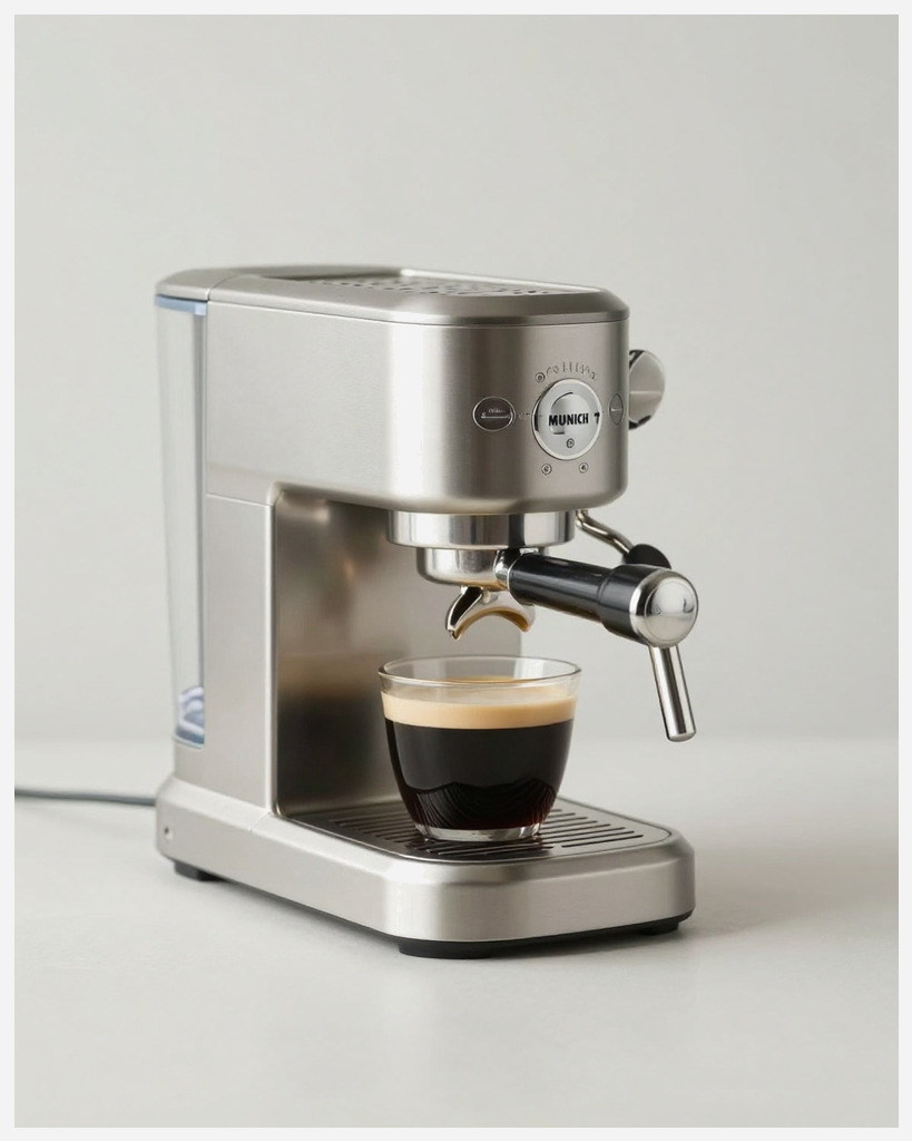 [DEMO] Munich Chrome Espresso Machine — Metal