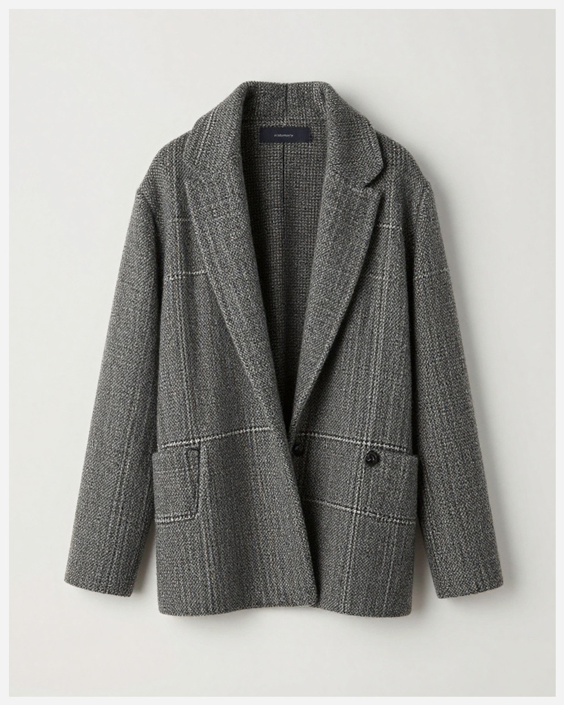 [DEMO] Munich Wool Houndstooth Wrap — Wool