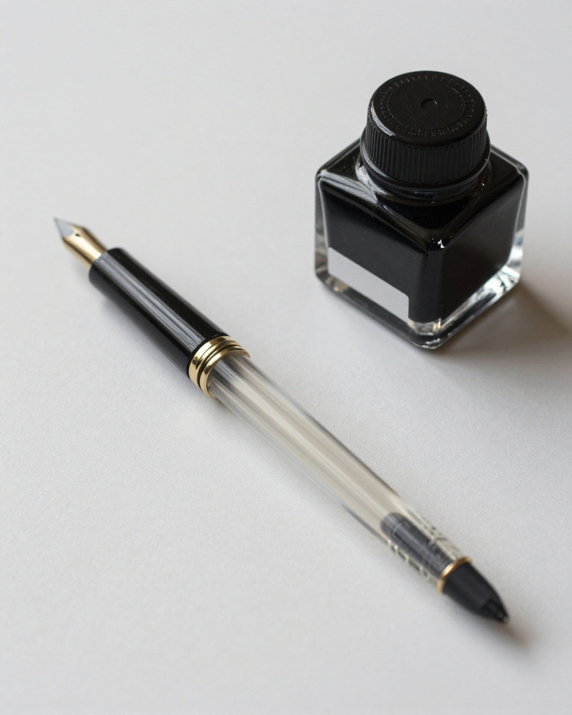 [DEMO] Murano Glass Dip Pen & Inkwell — view 2