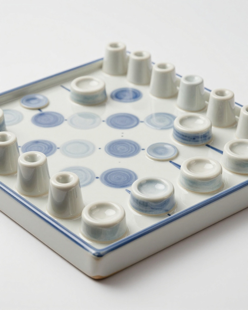 [DEMO] Provence Ceramic Backgammon Set — view 3