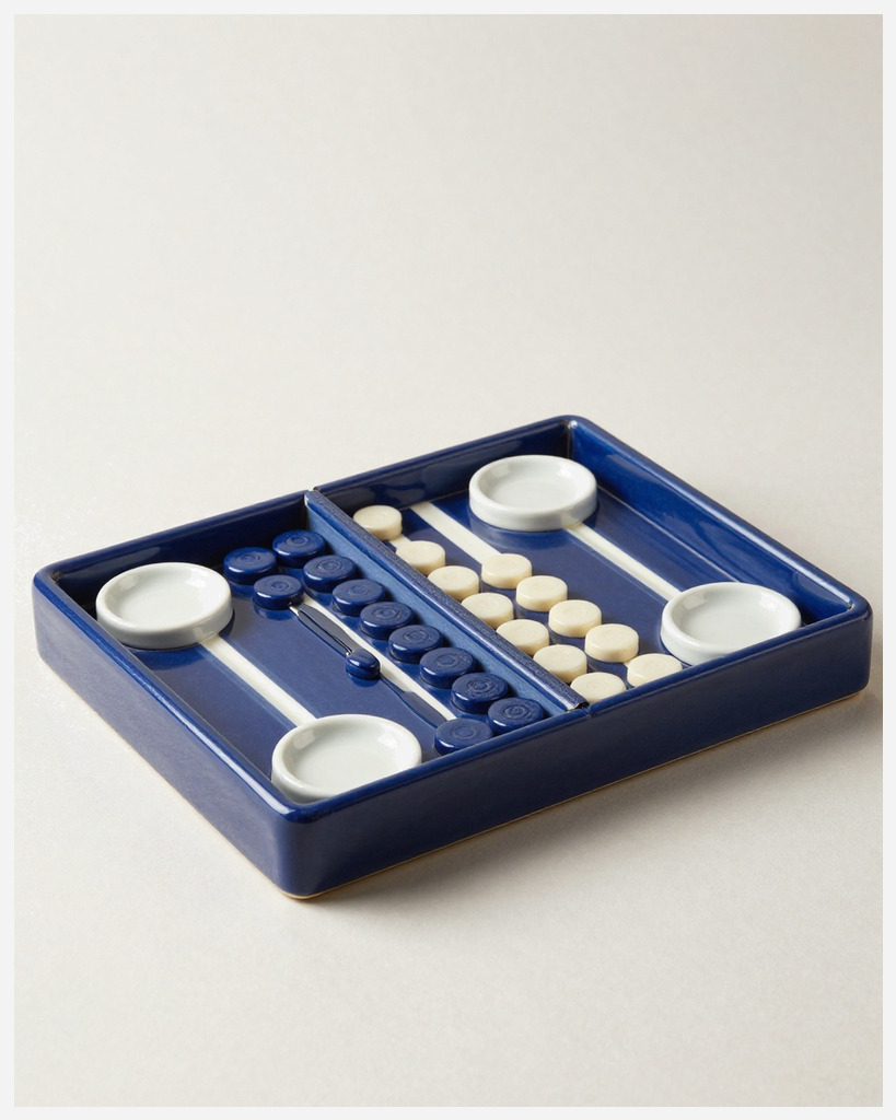 [DEMO] Provence Ceramic Backgammon Set — Ceramic & porcelain