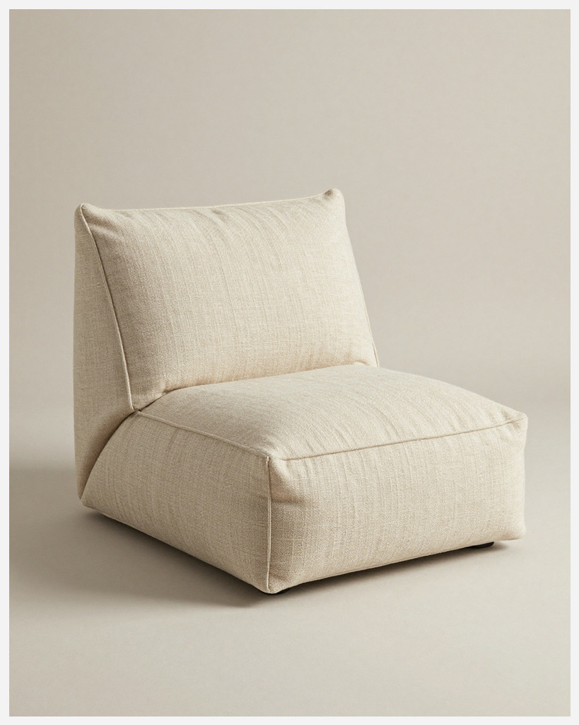 [DEMO] Provence Linen Slipper Chair — Linen & hemp