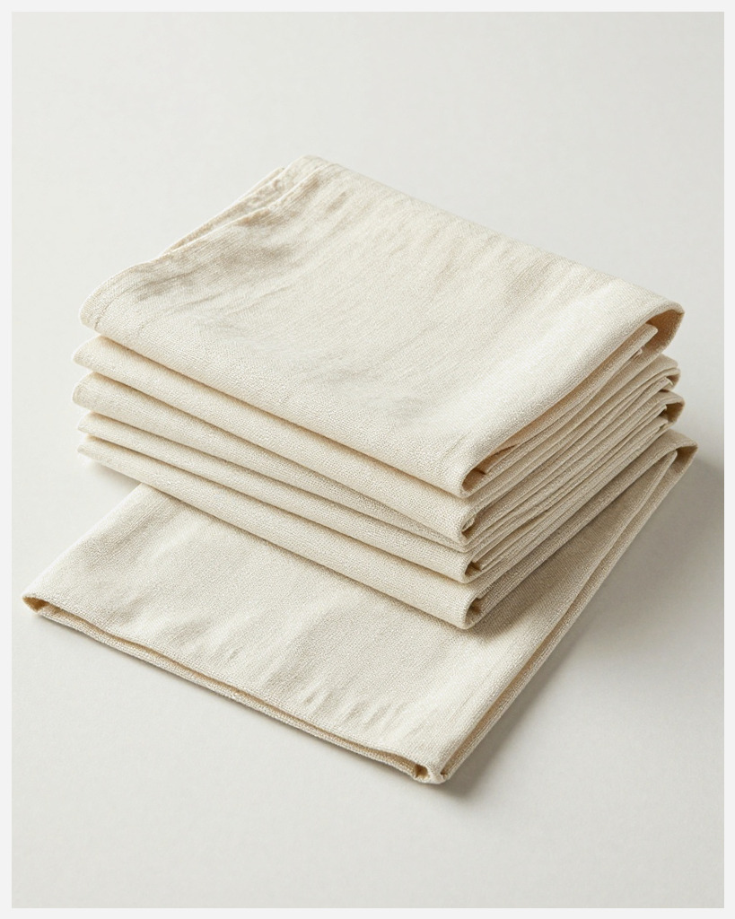 [DEMO] Rouen Linen Napkins, Set of Six — Linen & hemp