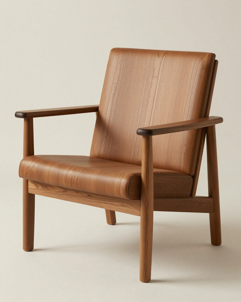 [DEMO] Schwarzwald Ash Lounge Chair — view 3