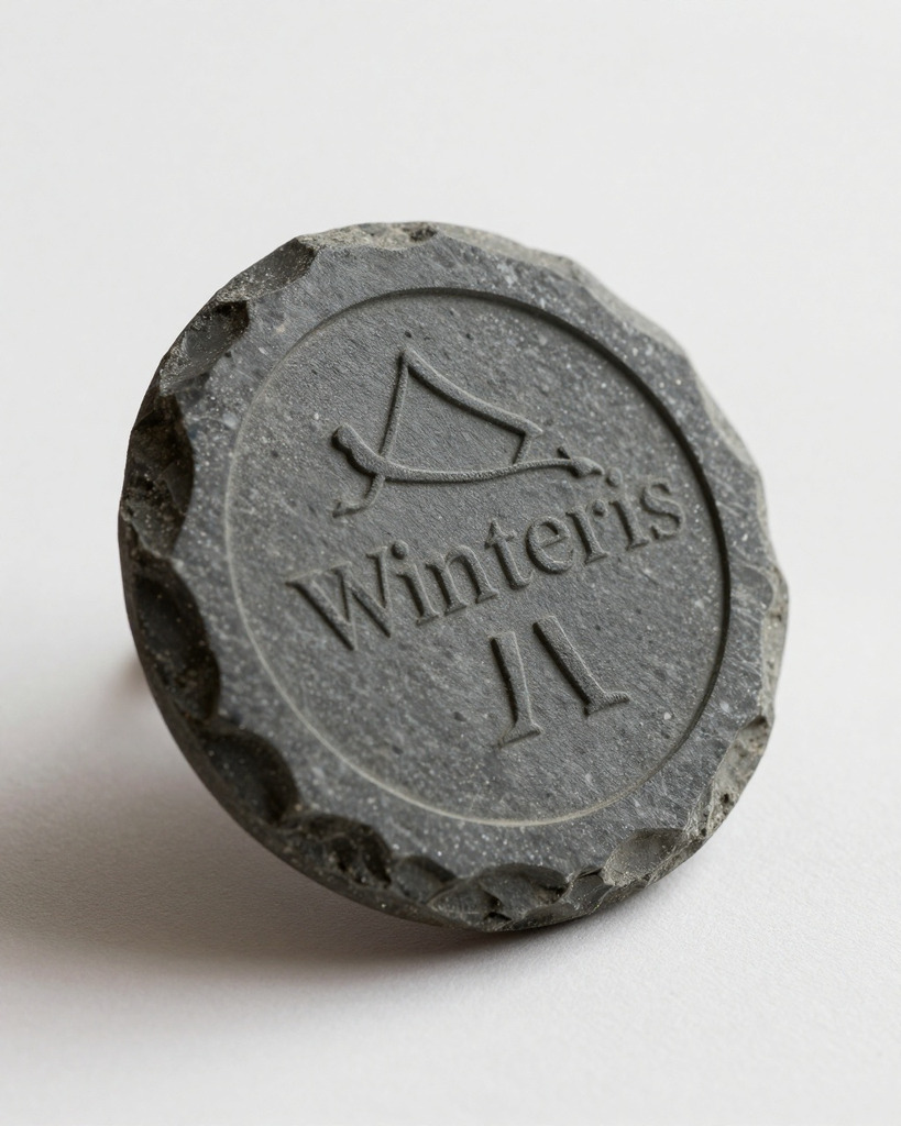 [DEMO] Winterthur Engraved Slate Token — view 2