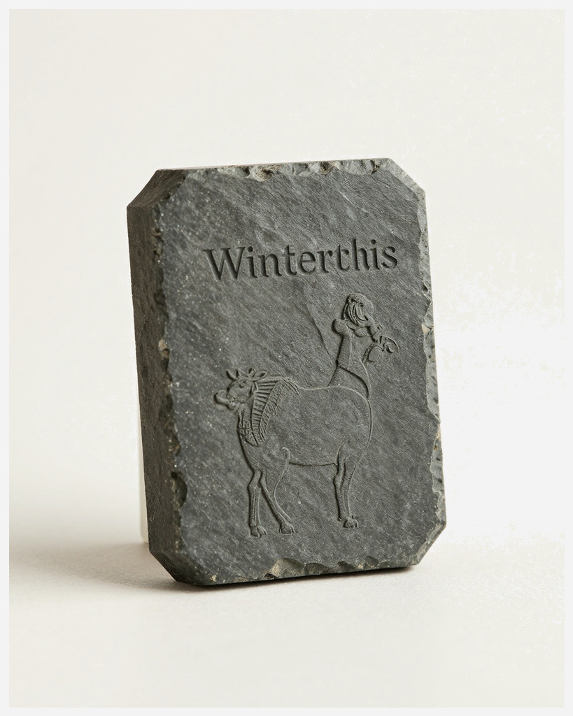 [DEMO] Winterthur Engraved Slate Token — Stone & mineral