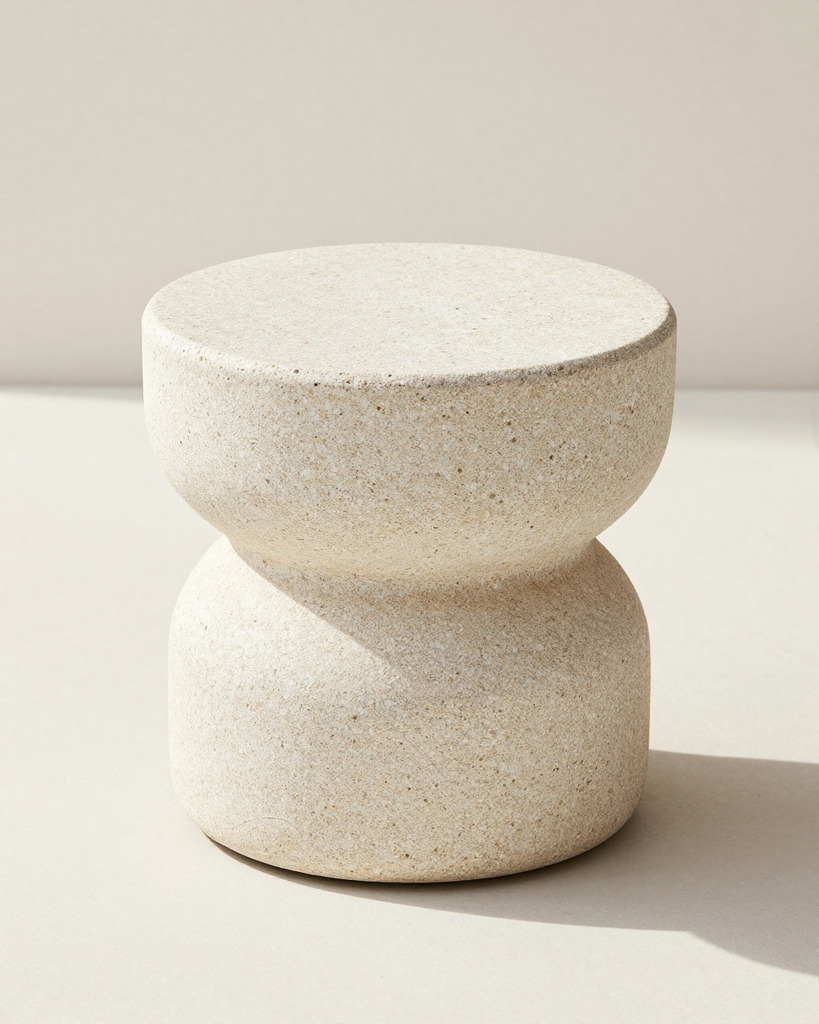 [DEMO] Winterthur Stone Garden Stool — view 3