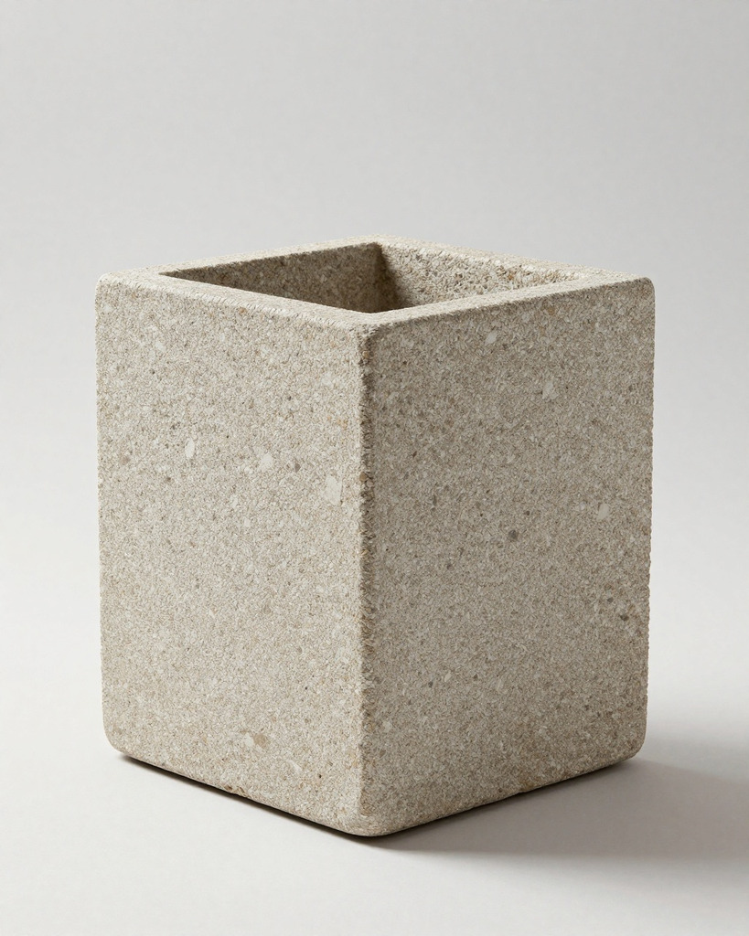 [DEMO] Winterthur Stone Planter, Square — view 3