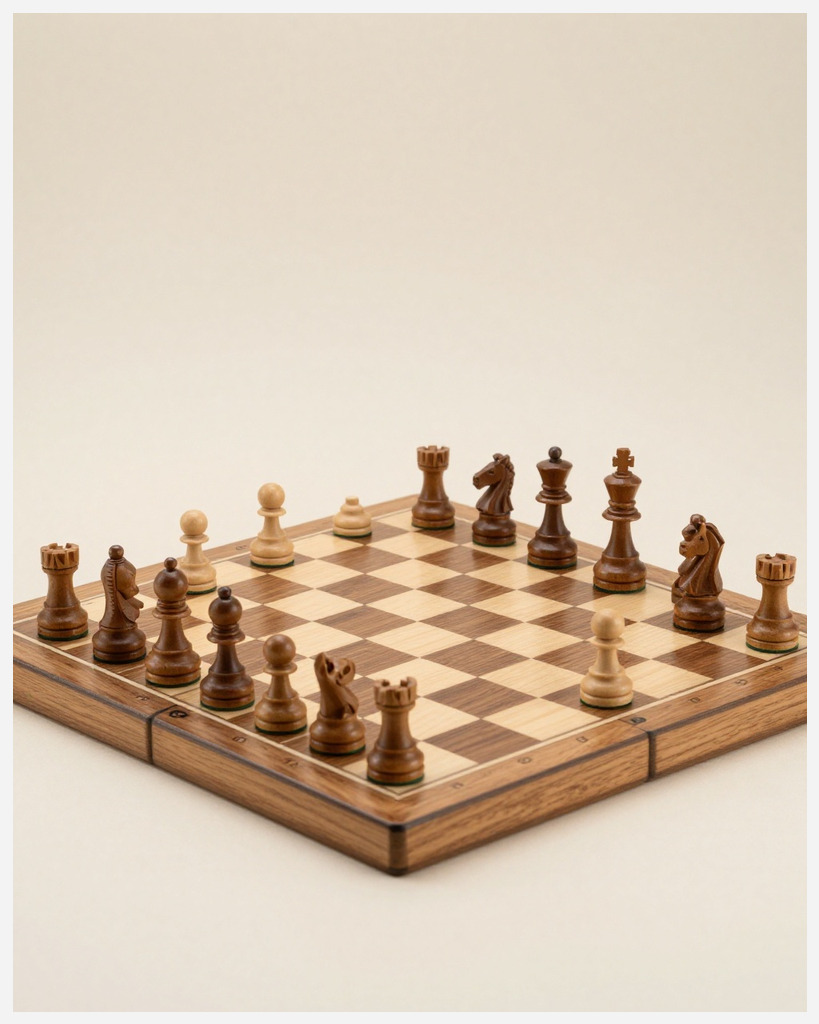 [DEMO] Nantes Oak Chess Set — Wood
